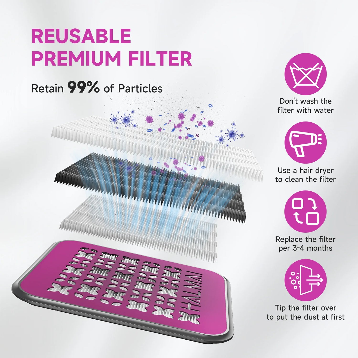 HA-1C100 Aspirateur de Poussière pour Ongles